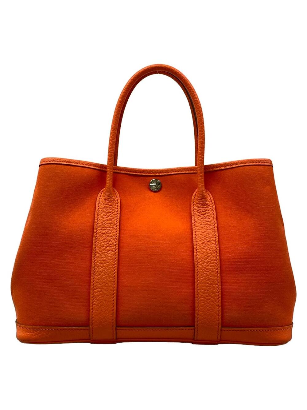Hermes Garden Party Tpm Orange Toile #342367H23B